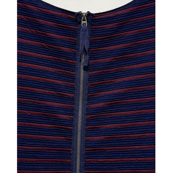 Maeve - Women's Striped, Knee-Length, Scoop Neck, Fit and Flare Brenna Dress (4) - Picture 5 of 5